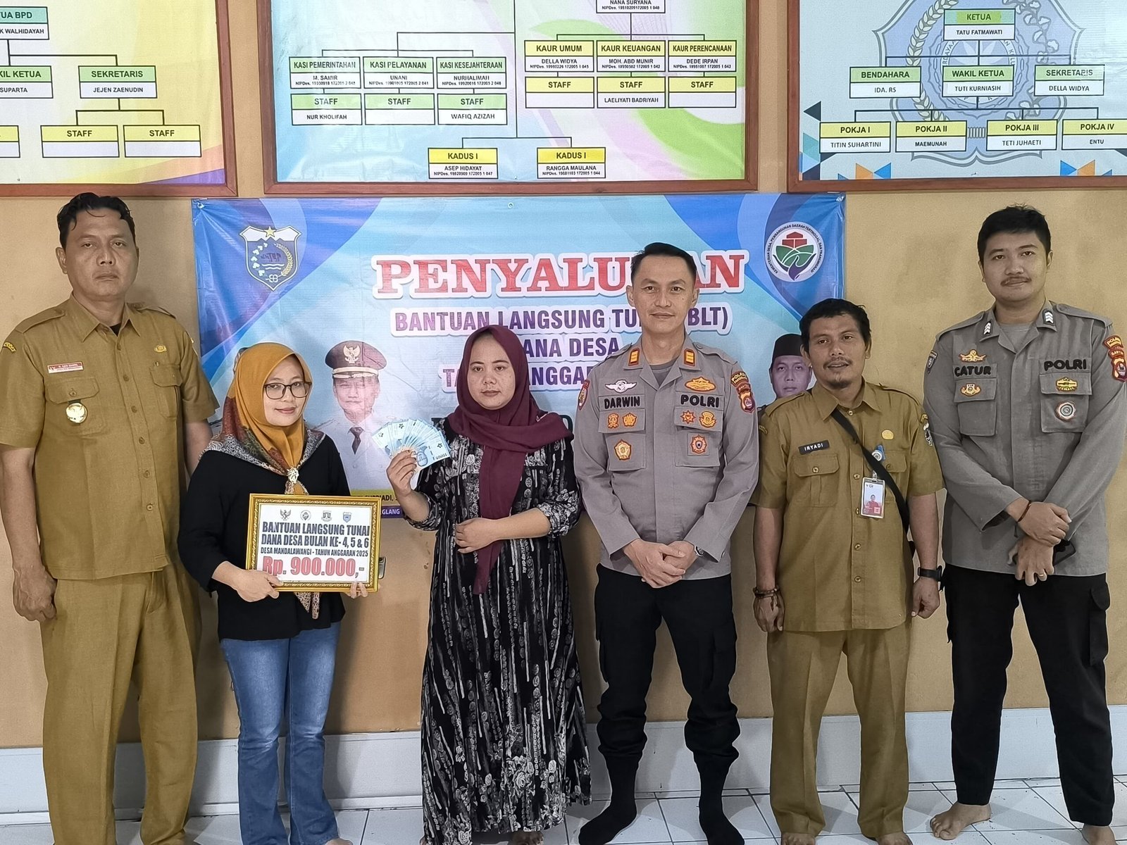 SEBANYAK 25 KPM TERIMA BLT-DD TRIWULAN II TAHUN ANGGARAN 2025